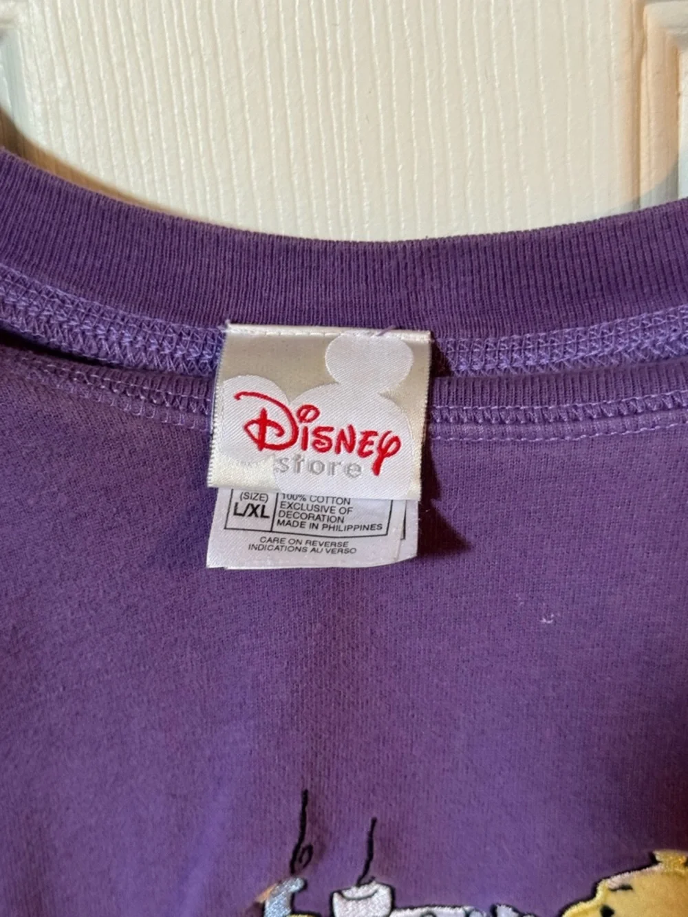 Vintage Disney Winnie the Pooh Embroidered Nightgown L/XL - Picture 3 of 4